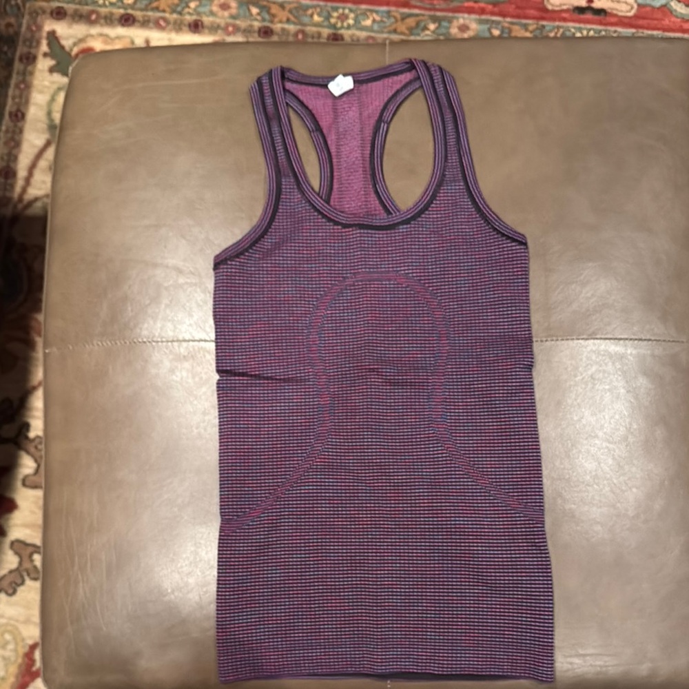 Lululemon Athletica Purple Ribbed Sleeveless Tank Top